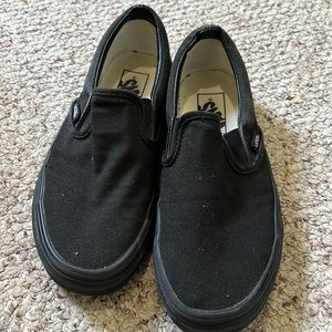 Black slip on size 7 vans